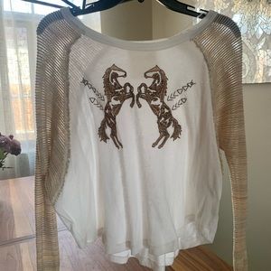 Free People (We the free) Horses top - Size Small